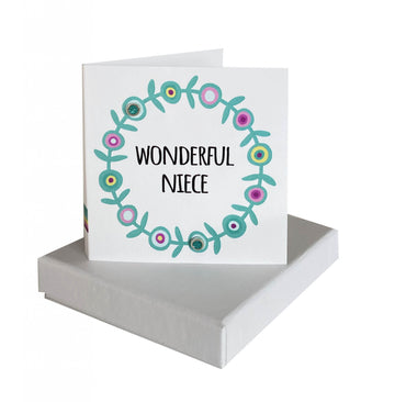 Wonderful Niece - Turquoise Glitter studs Coral and Mint